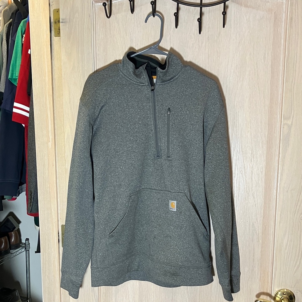 Carhartt Gray Zip Up Sweater for Men